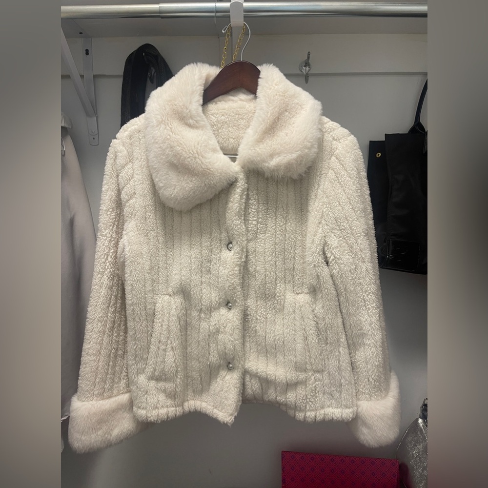 white fur jackets for women